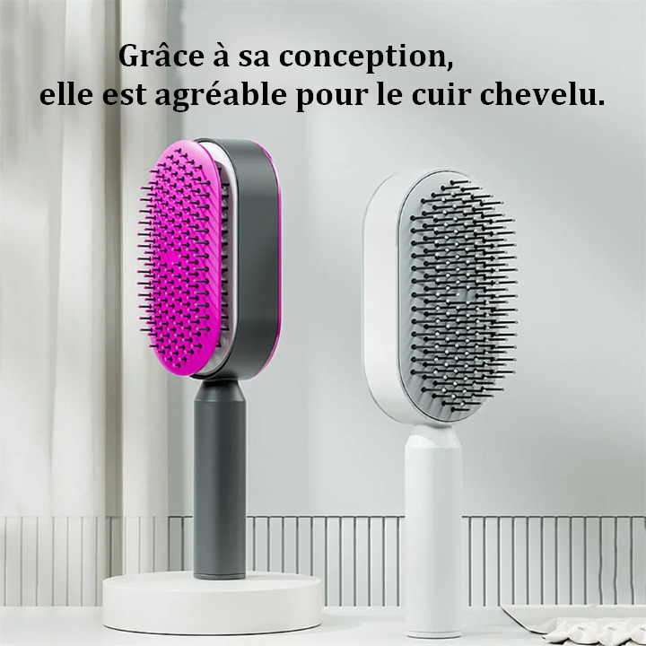 Brosse à Cheveux Auto Nettoyante